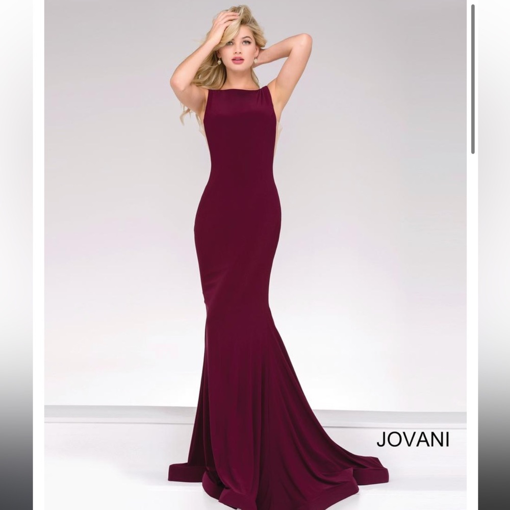 Beautiful, Burgundy, Timeless, JOVANI Prom Dress